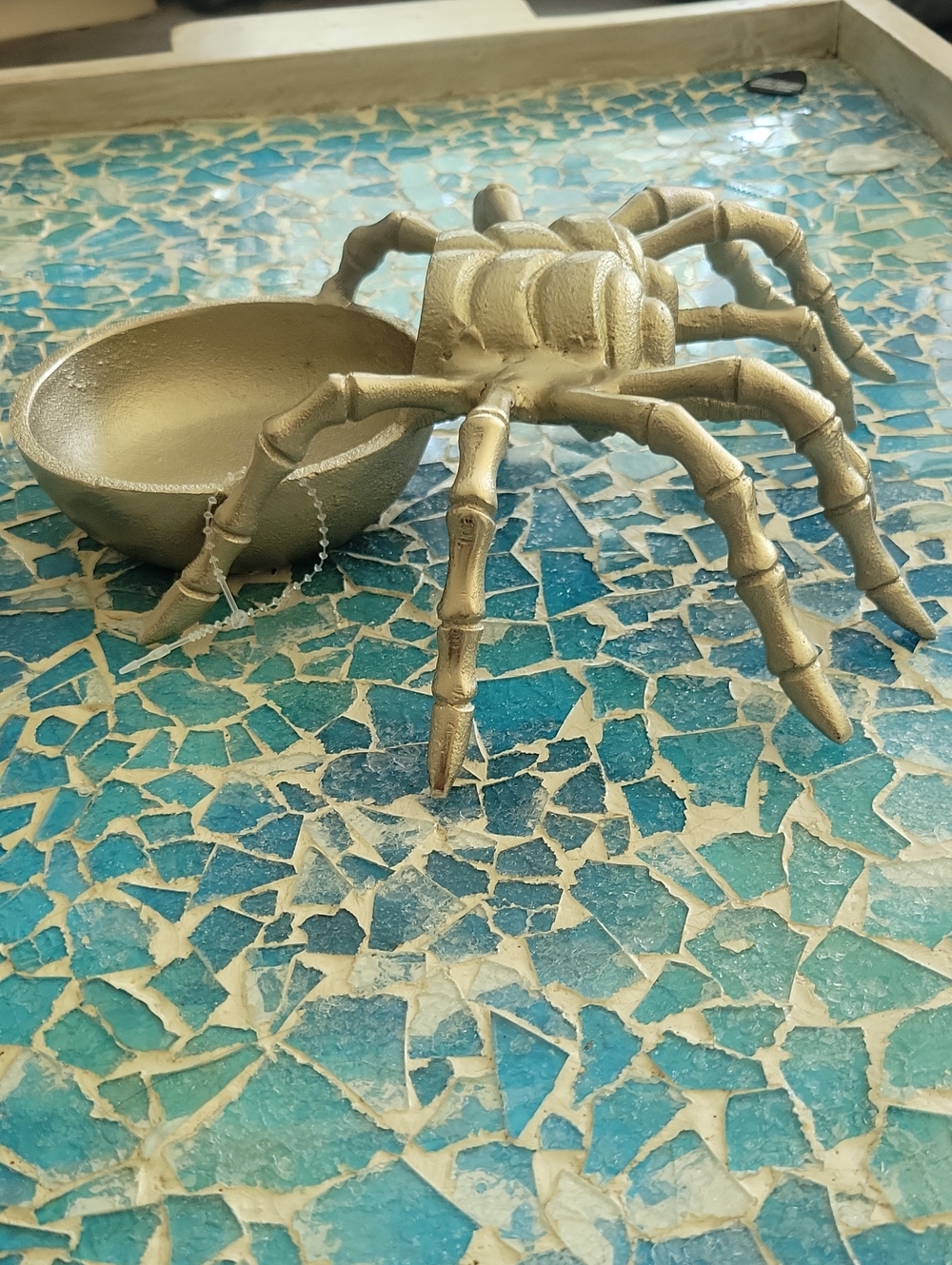 Catherine Martin X Anthropologie Midnight Creatures Spider Candle Holder/Tray - Picture 9 of 13